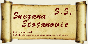 Snežana Stojanović vizit kartica